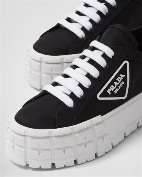 prada double wheel nylon gabardine sneakers|prada double wheel re nylon.